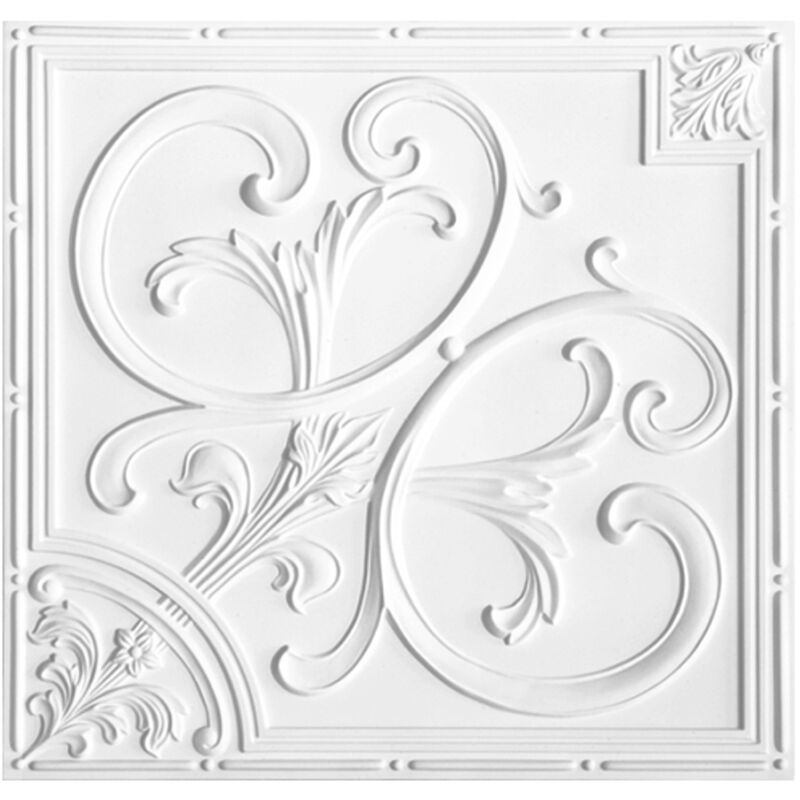foto del prodotto 1 pezzo piastrella per soffitto pu antiurto perfect 61x61cm b4013