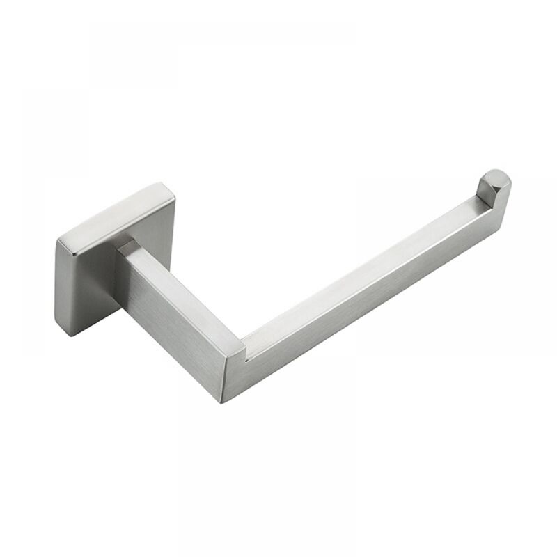 foto del prodotto 1 porta carta igienica in argento, porta rotolo carta igienica in acciaio inox per bagno e cucina quadrato 