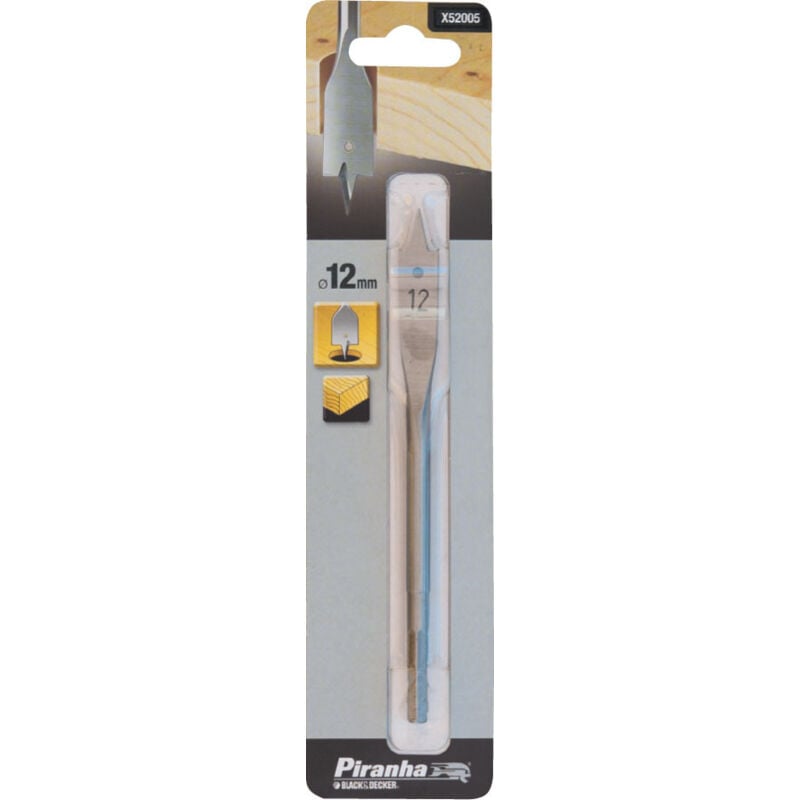 foto del prodotto 1 punta testa piatta per legno tenero b d piranha x52020 16 mm punte trapano