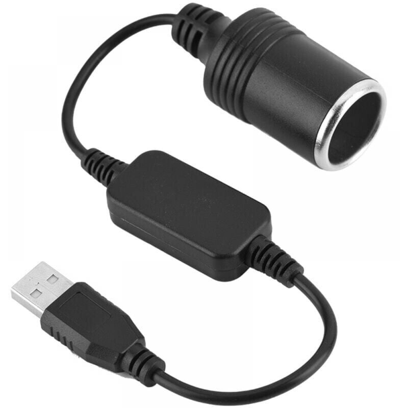 foto del prodotto 1 pz adattatore convertitore per accendisigari da porta usb a presa accendisigari da 12 v cavo adattatore convertitore per registratore di guida,