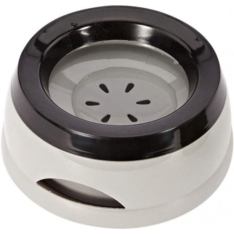 foto del prodotto 1 pz ciotola per cani ciotola per acqua anti-rovesciamento per cani, grigia, ciotola per distributore di cibo lento adatta per casa e viaggio ciotola per acqua per cane/gatto/animale domestico