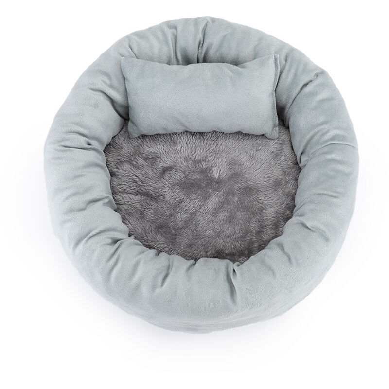 foto del prodotto 1 pz. cuccia per cani e gatti in cotone, morbida e confortevole, con cuscino caldo e rotondo, per animali domestici, tappetino per dormire 30 cm,