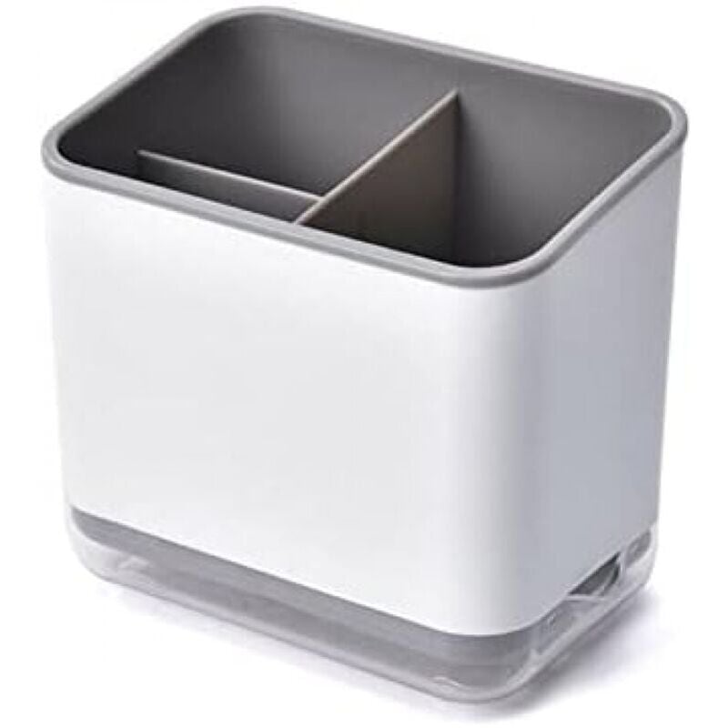 foto del prodotto 1 pz grigio portautensili, scolaposate, vassoio portaposate multifunzionale a 3 scomparti per scolare le posate ymyny