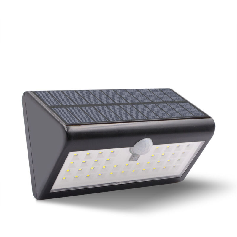 foto del prodotto 1 pz. luce solare da giardino 4400 mah, luci solari da esterno con sensore di movimento a infrarossi, impermeabile ip65, 3 modalit intelligenti per