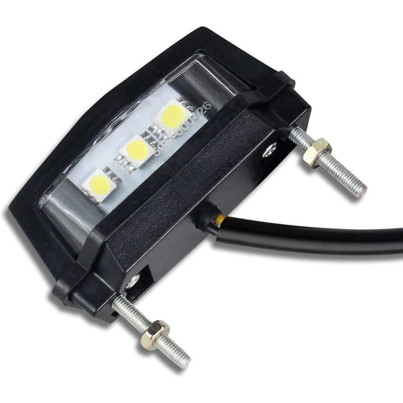 foto del prodotto 1 pz luce targa moto, 12 v universale moto led fanale posteriore targa posteriore lampada, luce bianca