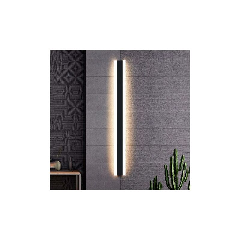 foto del prodotto 1 pz. moderna lampada da parete per interni, lunga a led, in alluminio, per portico, 110 v 220 v, 60 cm, bianco caldo