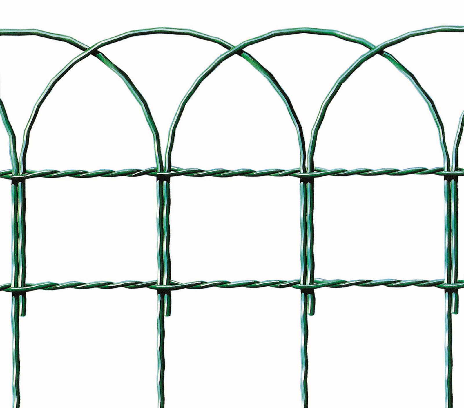 foto del prodotto 1 pz rete per recinzione in acciaio zincato e plastificato ornamentale verde altezza 40 cm 25 mt cod ferx.32178.stock.s