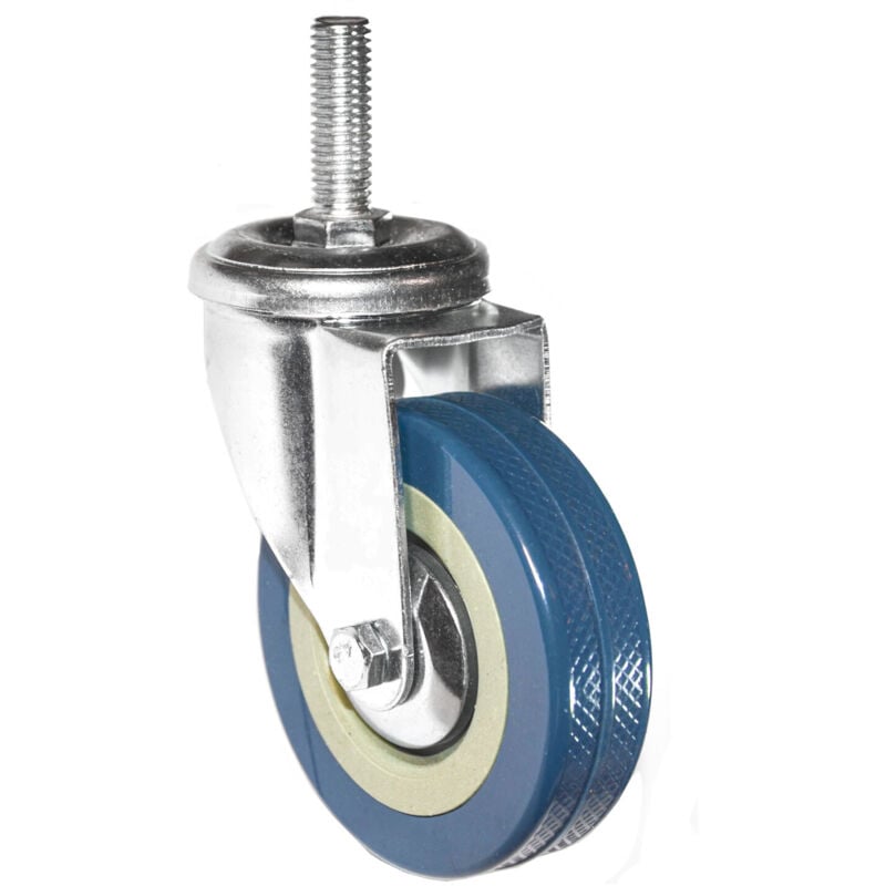 foto del prodotto 1 pz. ruote per mobili 75mm m10 rotelle girevoli per carichi pesanti