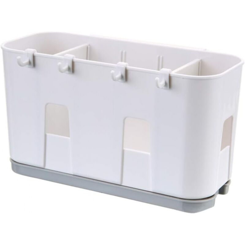 foto del prodotto 1 pz. scolapiatti per utensili da cucina, coltello, forchetta, cucchiaio, scolapiatti, cestello per asciugatura del lavandino