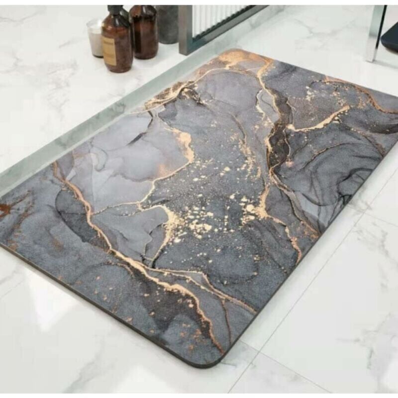 foto del prodotto 1 pz tappetino da bagno in diatomite ad asciugatura rapida assorbente, antimuffa, lavabile 4 strati 40 60 cm ymyny