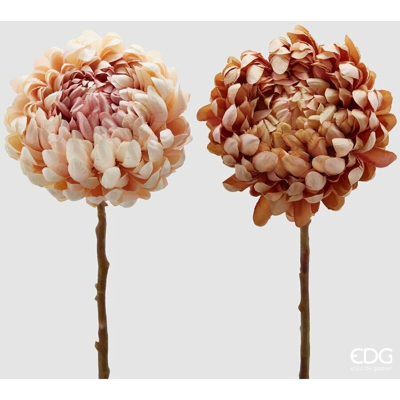 foto del prodotto 1 ramo artificiale con crisantemo h65cm pesca rosa scuro assortito