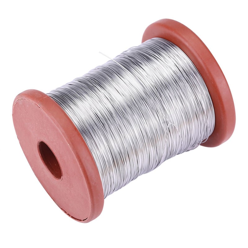 foto del prodotto 1 rotolo da 500 g di filo di acciaio inossidabile ferro per lo strumento per telai di alveari per apicoltura filo di acciaio inossidabile eosnow