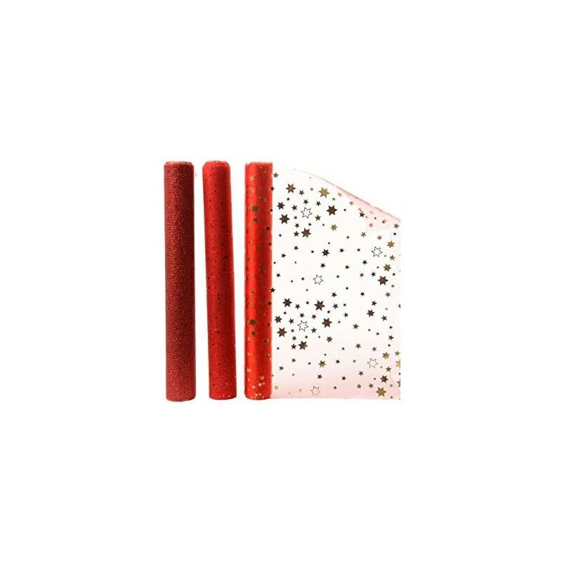 foto del prodotto 1 rotolo organza rosso peraga idee regalo