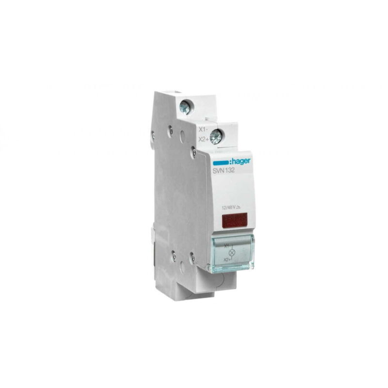 foto del prodotto 1 segnalatore luminoso rosso 1 12-48v 1m hager cod. svn132