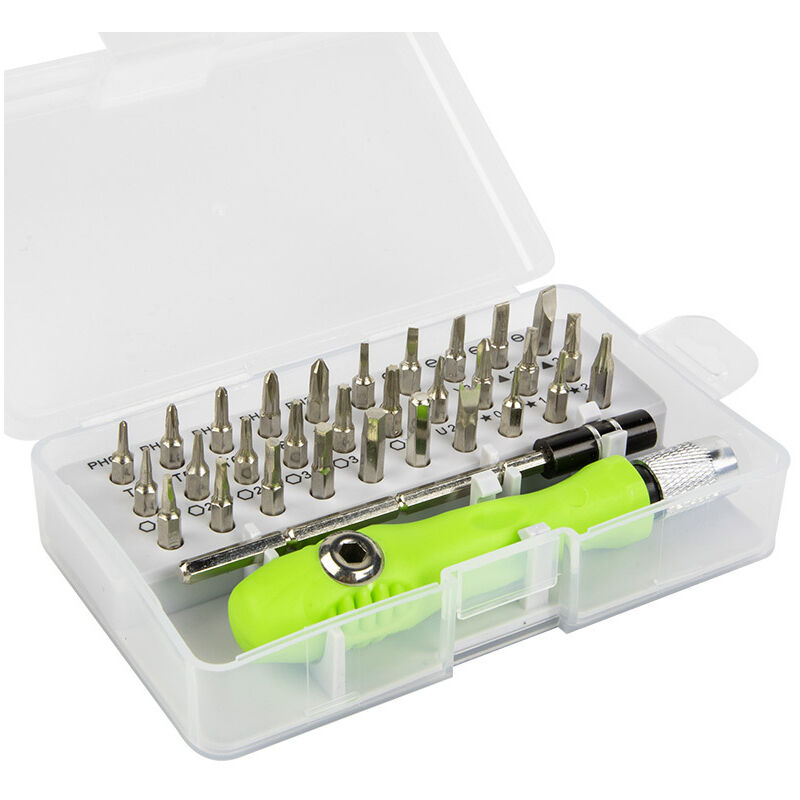 foto del prodotto 1 set 32 pezzi set set di cacciaviti professionale 32 in 1 smontaggio multifunzionale strumento di riparazione elettronica portatile riparazione