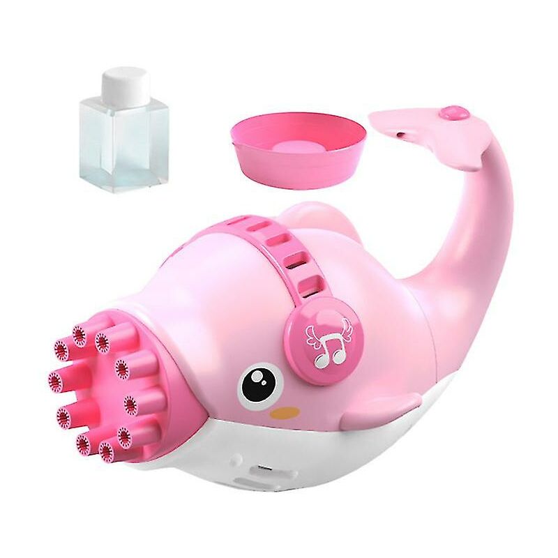 foto del prodotto 1 set dolphin bubble blower macchina per bolle a 10 fori giocattolo da spiaggia per bambini senza batteria