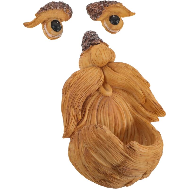 foto del prodotto 1 set faccia di albero ornamento per mangiatoia per uccelli bagliore al buio faccia di albero facce di arte dell albero mangiatoie per scoiattoli per
