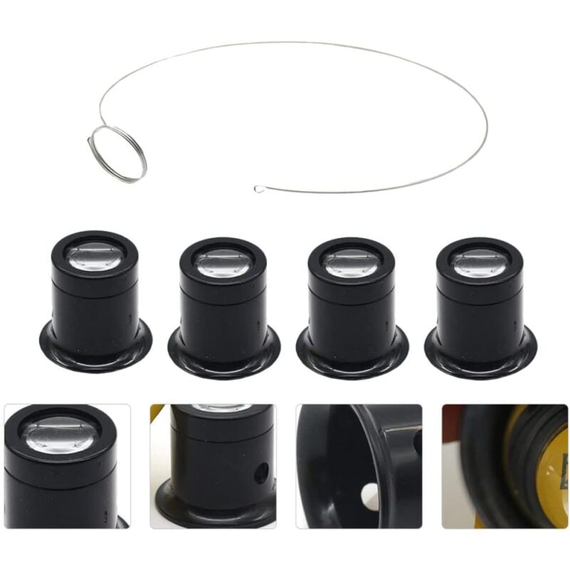 foto del prodotto 1 set maschera per gli occhi lente di ingrandimento gioielliere monocolo bicchieri da bere restauratore di gioielli strumenti per gioielli specchio
