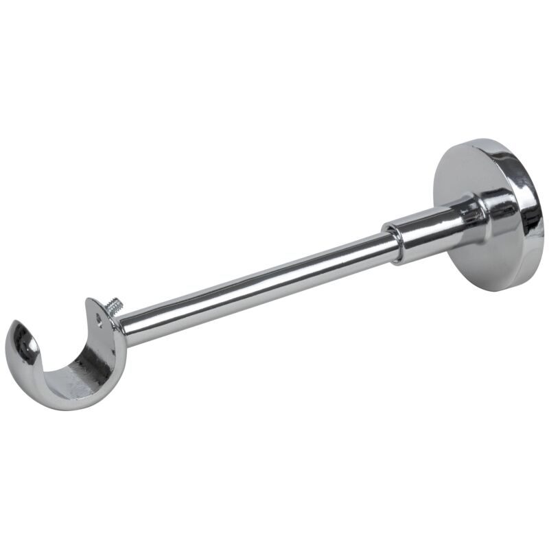 foto del prodotto 1 supporto estensibile 14 20 cm cromo per tubo tenda diametro 20 mm