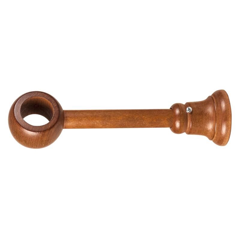 foto del prodotto 1 supporto riducidible chiuso per bastone legno diametro 28 mm ciliegio