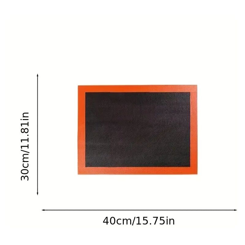foto del prodotto 1 tappetino da forno in silicone microporoso, 40 x 30 cm, tappetino da forno in silicone microporoso riutilizzabile per impasto del pane, pizza,