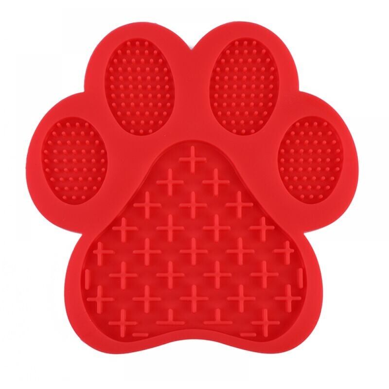foto del prodotto 1 tappetino per leccamento rosso per cani, tappetino per leccamento lento per cani, tappetino per leccamento in silicone per cani, tappetino per