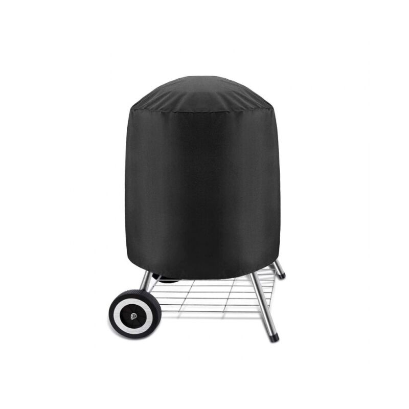 foto del prodotto 1 telone impermeabile per barbecue all aperto, copertura per barbecue rotonda 5877 cm, nero 58 x 77 cm 