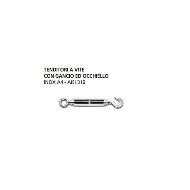 foto del prodotto 1 tenditore a vite con gancio eocchiello in inox 8 x 120 mm 0021518.ix oreca