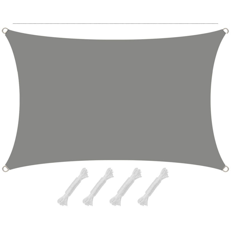 foto del prodotto 1 x 2m vela ombreggiante impermeabile tenda da sole giardino balcone pergola