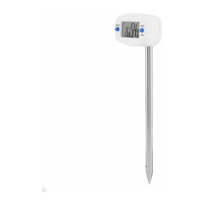 foto del prodotto 1 x igrometro digitale per terreno, display lcd, tester di temperatura e umidit con sonda, tester elettronico per terreno per piante da giardino