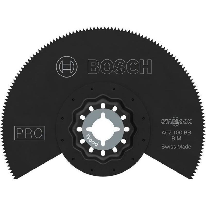 foto del prodotto 1 x pro multi material acz 100 bb lama multiuso per vinile laminato compatto, pvc, legno con chiodi, diametro di 100 mm, accessorio professionale 