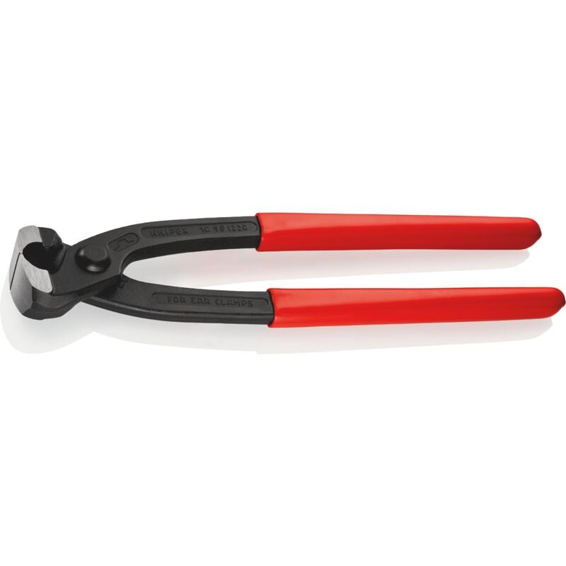 foto del prodotto 10 98 i220 pinza per fascette ad orecchio rivestiti in resina sintetica bonderizzata nera 220 mm