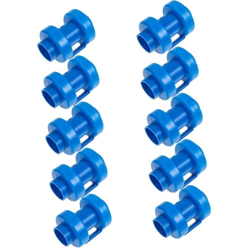 foto del prodotto 10 capuchons en plastique pour b tons de trampoline de 2,5 cm, b tons de trampoline de remplacement bleu 