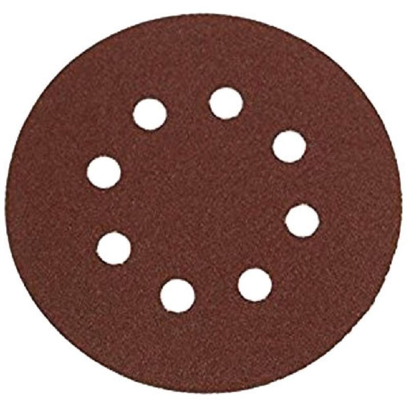 foto del prodotto 10 dischi abrasivi a strappo con fori poggi 349.40 gr 120 disco 115 mm