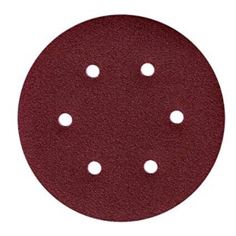 foto del prodotto 10 dischi carta abrasiva resinata spaziata strappo levgatrice 150mm pg grana 240