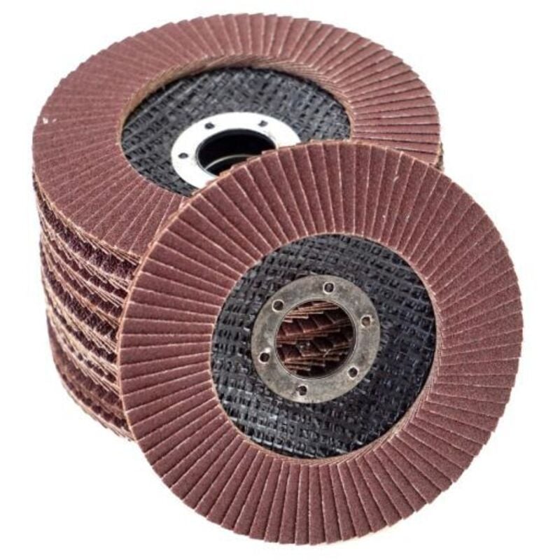 foto del prodotto 10 dischi per smerigliatrice 115 mm disco lamellare abrasivo grana 40 mm