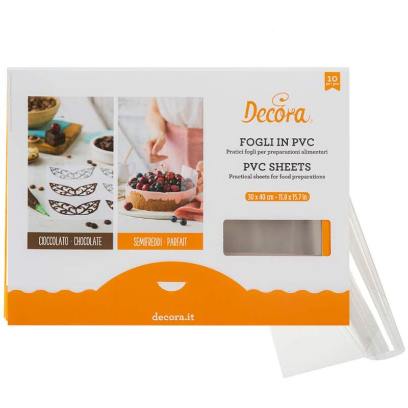 foto del prodotto 10 foglio in pvc per preparazioni alimentari 30x40cm