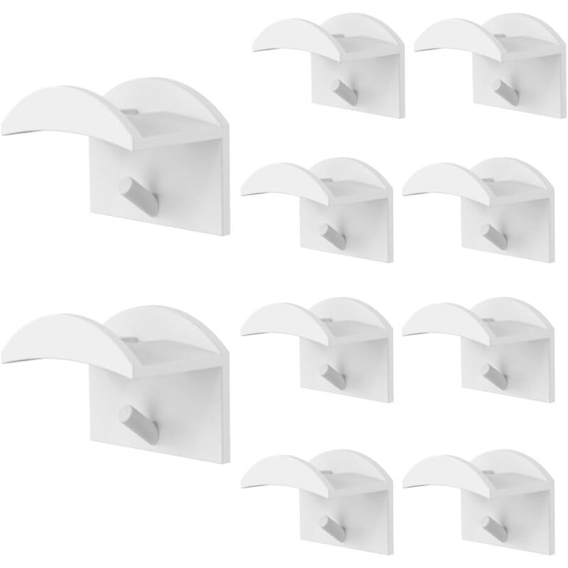 foto del prodotto 10 ganci per cappelli, ganci per cappelli da parete, porta cappellini da baseball da parete, facile installazione, nessuna perforazione, porta