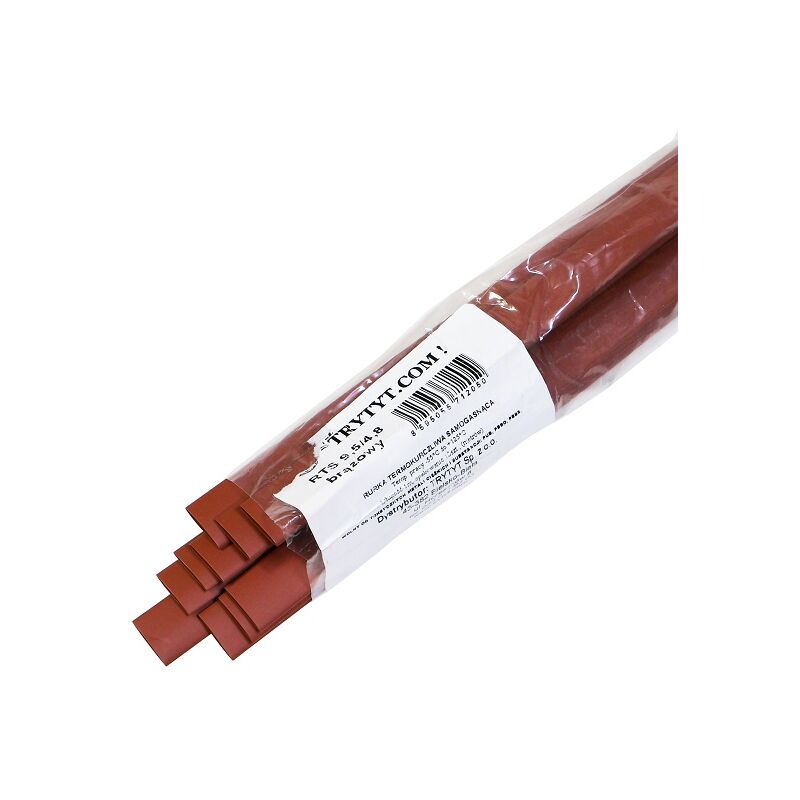 foto del prodotto 10 guaine termorestringenti marroni rts 9.5 4.8