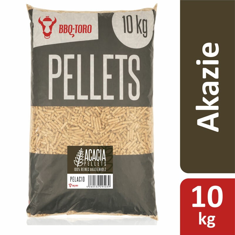foto del prodotto 10 kg pellet di acacia al 100 di legno di acacia pellet di acacia bbq toro