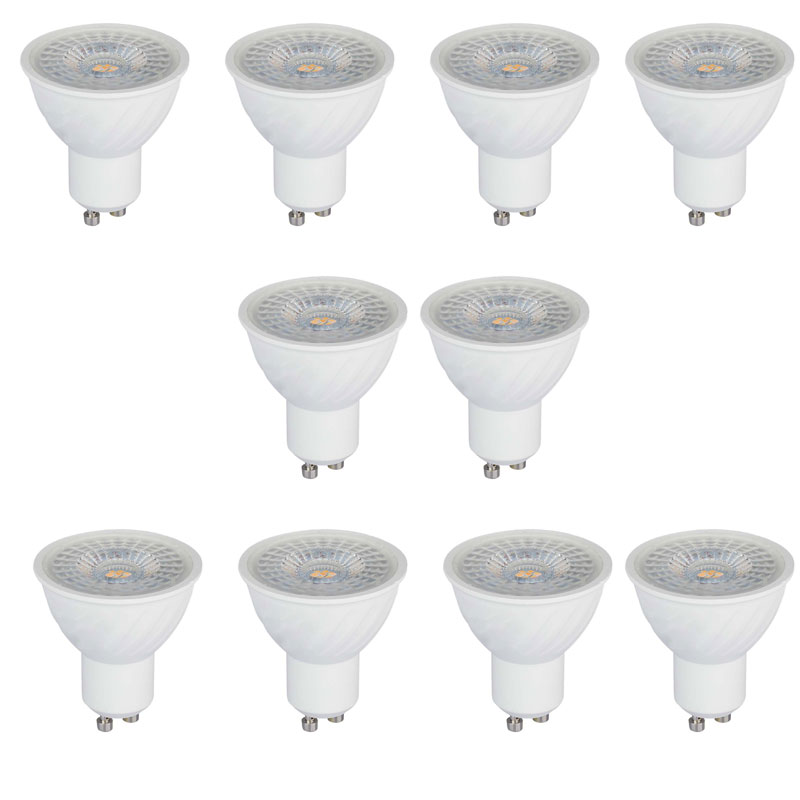 foto del prodotto 10 lampadina led gu 10 gu10 6 w faretto luce calda 3000k 38 chip samusung