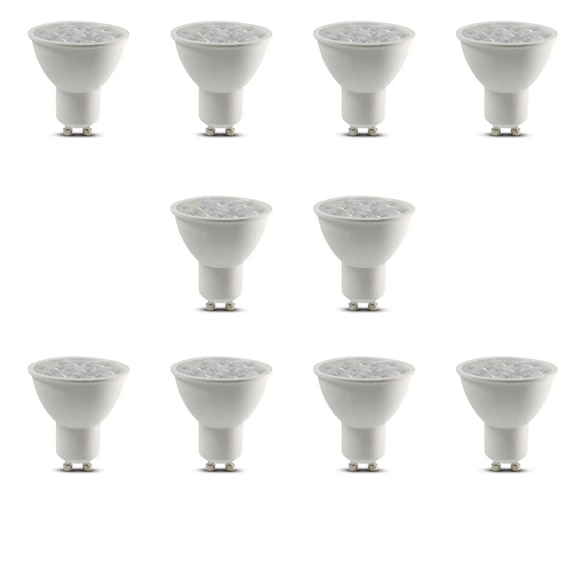 foto del prodotto 10 lampadina led gu 10 gu10 6 w faretto luce naturale 4000k 10 