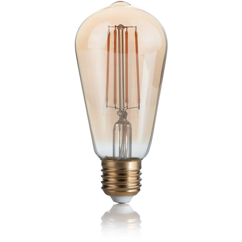foto del prodotto 10 lampadine led cono e27 4 watt 2200 k 300 lm dimmerabile vintage ambra