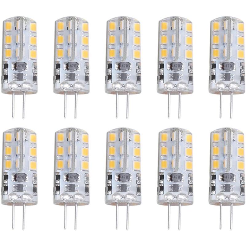 foto del prodotto 10 lampadine led g4 1,5 w dc12 v bianco caldo 3000 k 110 lm amplificatore bipolare - ymyny