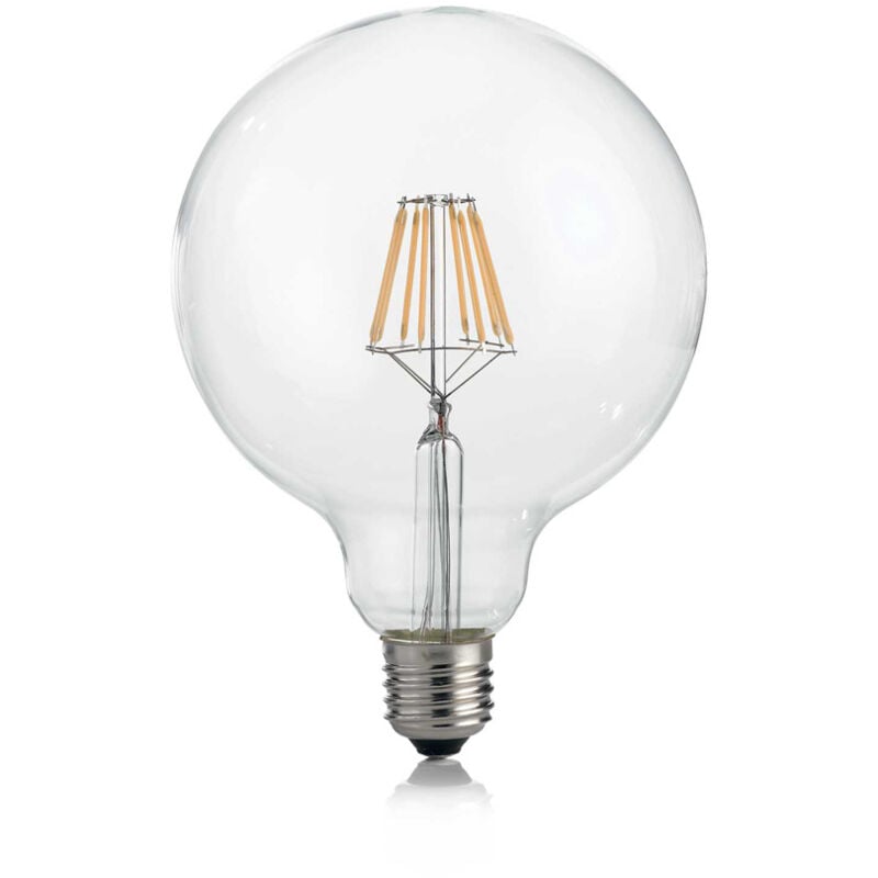 foto del prodotto 10 lampadine led globo d125 e27 8 watt 3000 k 860 lm cri 90 trasparente