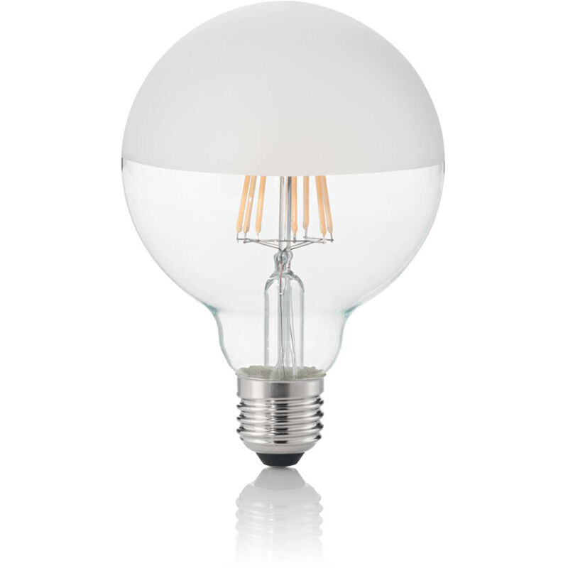 foto del prodotto 10 lampadine led globo d95 e27 8 watt 3000 k 780 lm trasparente bianco satinato