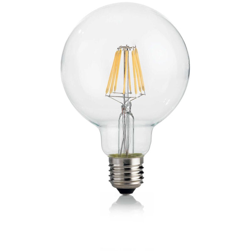 foto del prodotto 10 lampadine led globo d95 e27 8 watt 4000 k 920 lm trasparente