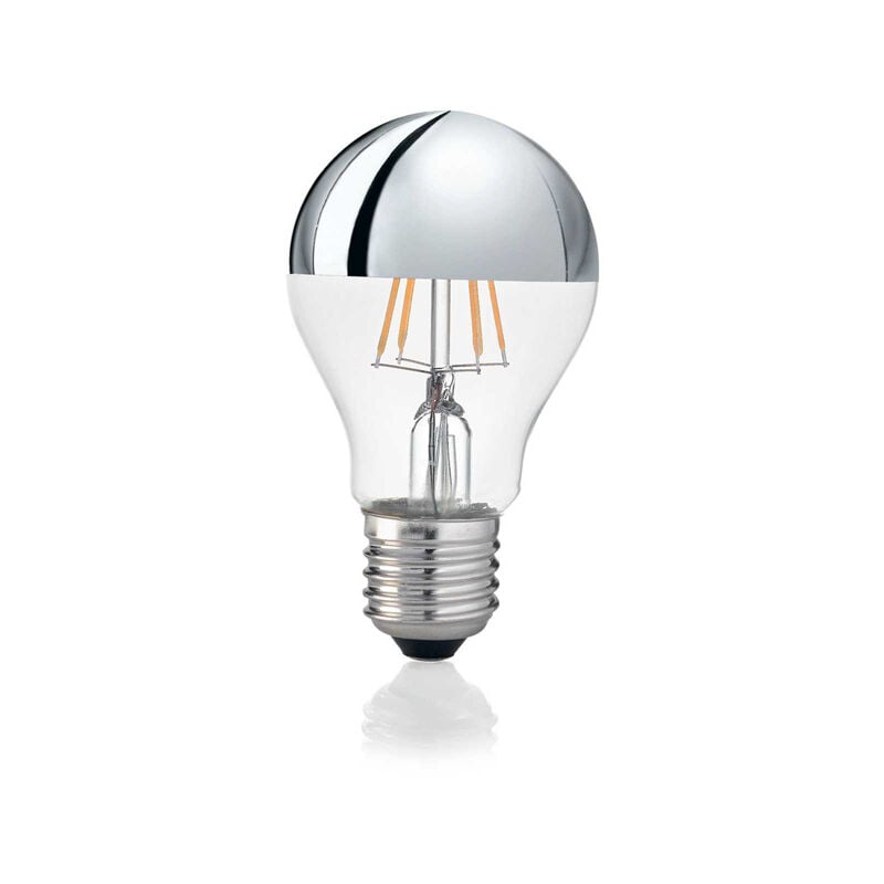 foto del prodotto 10 lampadine led goccia classic e27 8 watt 3000 k 520 lm trasparente cromo