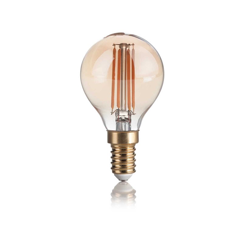 foto del prodotto 10 lampadine led sfera e14 4 watt 2200 k vintage ambra