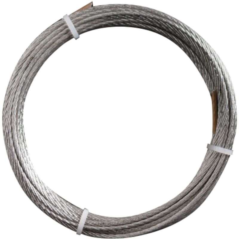 foto del prodotto 10 mt cavetto fune in acciaio zincato con 36 fili 3 mm fune metallica